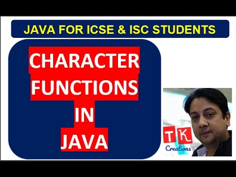 CHARACTER FUNCTIONS IN JAVA