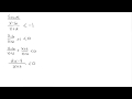 Rational Inequalities Quiz