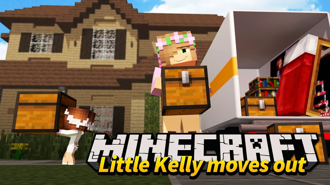 minecraft parents little kelly amp baby ellie move out youtube little kelly kelly moving out