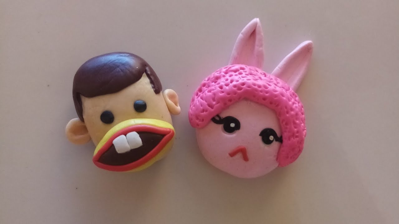 بوجي وطمطم من الصلصال الحراري (بروتو)للمبتدئين.... Polymer clay for Beginners