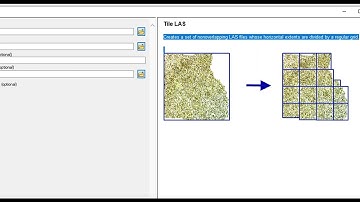 Tile LAS Tool | Data Management Toolset | LAS Dataset | 3D Analyst ArcToolbox