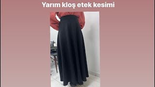  En Pratik Anlatımla 38 Beden Yarım Kiloş Etek Kesimi Half Kilo Skirt Cut Pratikkesim Etek