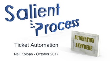 RPA: Automation Anywhere: Example: Ticketing Automation