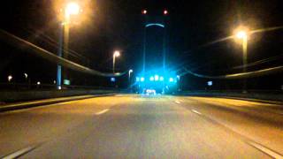 Delaware Memorial Bridge northbound (Night)
