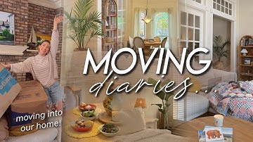MOVING DIARIES | moving into our new house, unpacking our things, decorating, & starting fresh! 🫧
