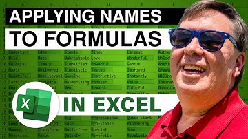 Excel - Unlock the Power of Names in Excel Formulas: Apply, Update, and Save Time! - Episode 1236