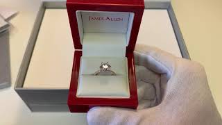 James Allen $7000 Engagement Ring Unboxing (2.16 Carat Lab Diamond) (Built In Ring Studio)