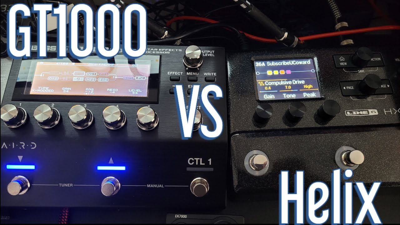 heks Bør væsentligt Boss GT 1000 Core VS Line 6 HX Stomp Metal - YouTube