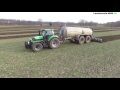 Glle fahren mit einem deutzfahr 6190 ttv mit rheinland fass und 6m grubber