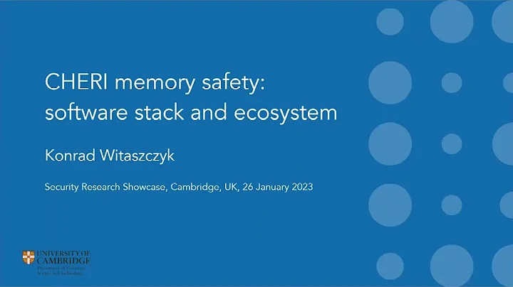 CHERI memory safety: software stack and ecosystem