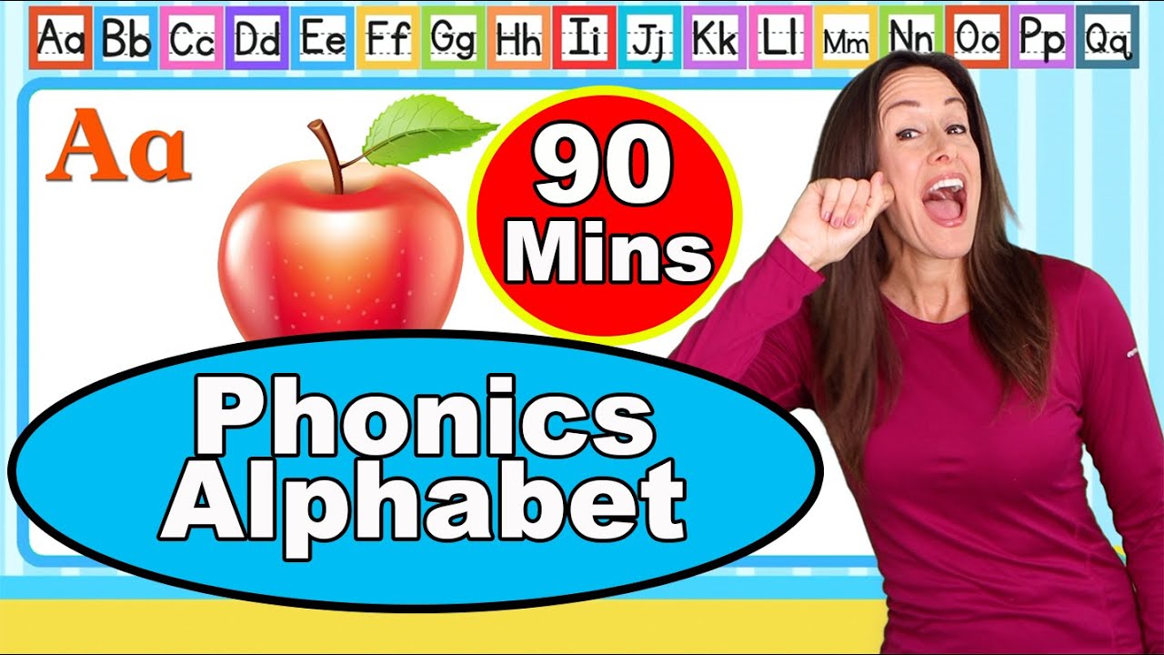 Learn Alphabet Phonics Song for Children A toZ Signing for Babies Letter Sounds Patty Shukla 90 Mins