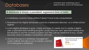 OCR GCSE Computing: Database Concepts - Topic 14 [OLD COURSE]