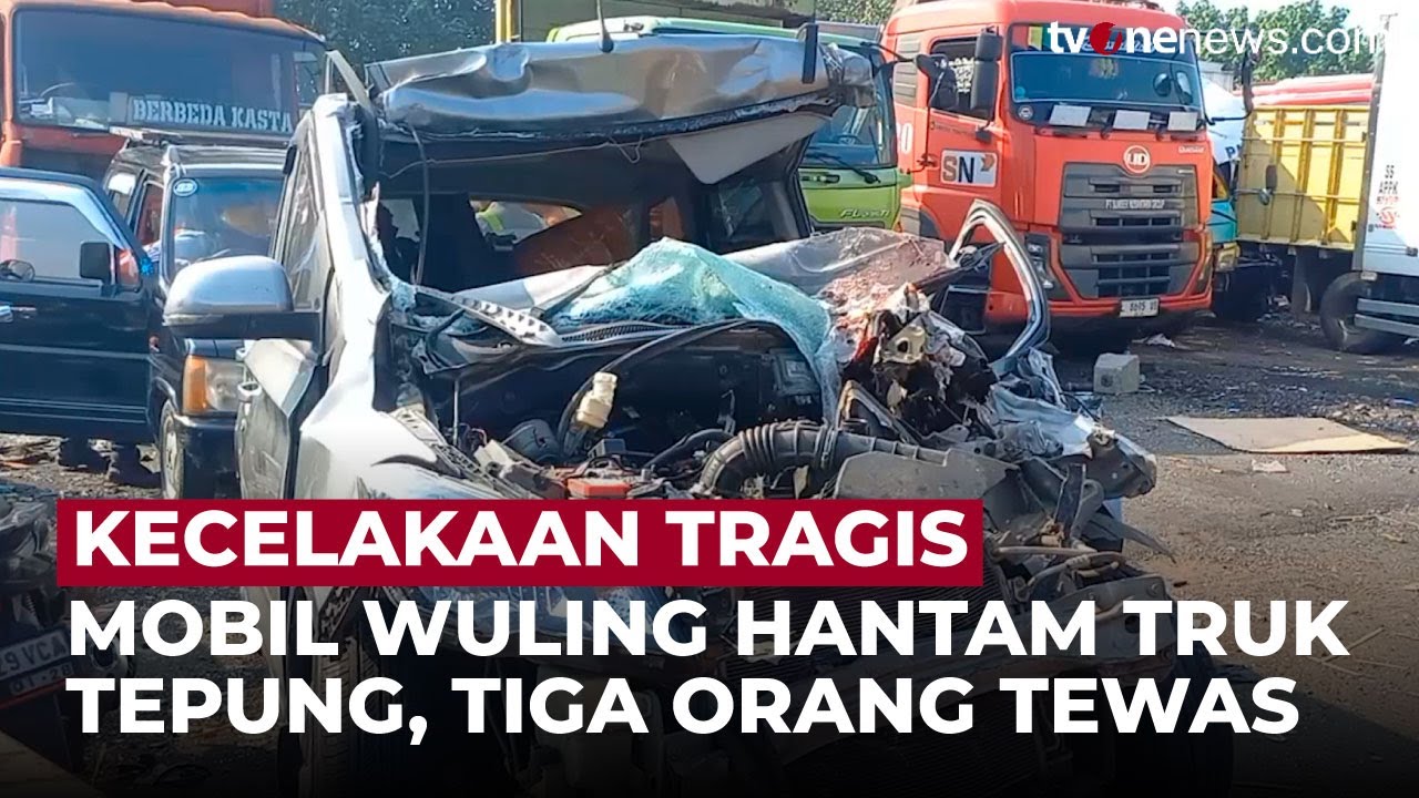 Kecelakaan Maut di Tol Jomo, Mobil Hantam Truk 20 Ton Tepung dan Tiga Orang Tewas | OneNews Update