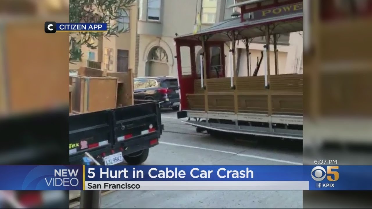 5 Hospitalized After Cable Car Collision In San Francisco's Nob Hill