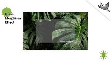 GIMP: How to create Glass Morphism effect in GIMP.