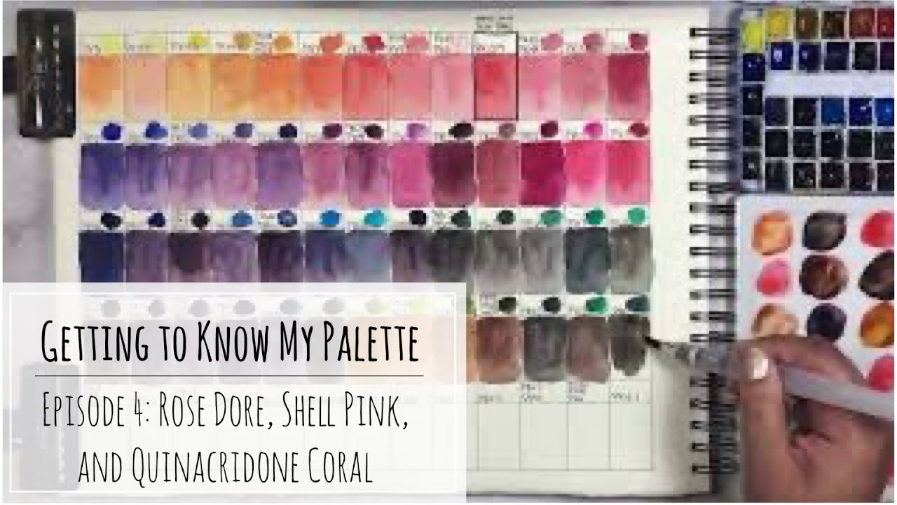 Getting to Know My Giant Palette Episode 4: Rose Dore (PV19, PY97) | Shell Pink (PO73, PW6) | PR209