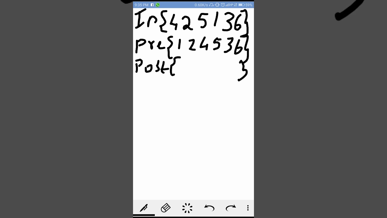 Finding POST order from IN and PRE order - YouTube