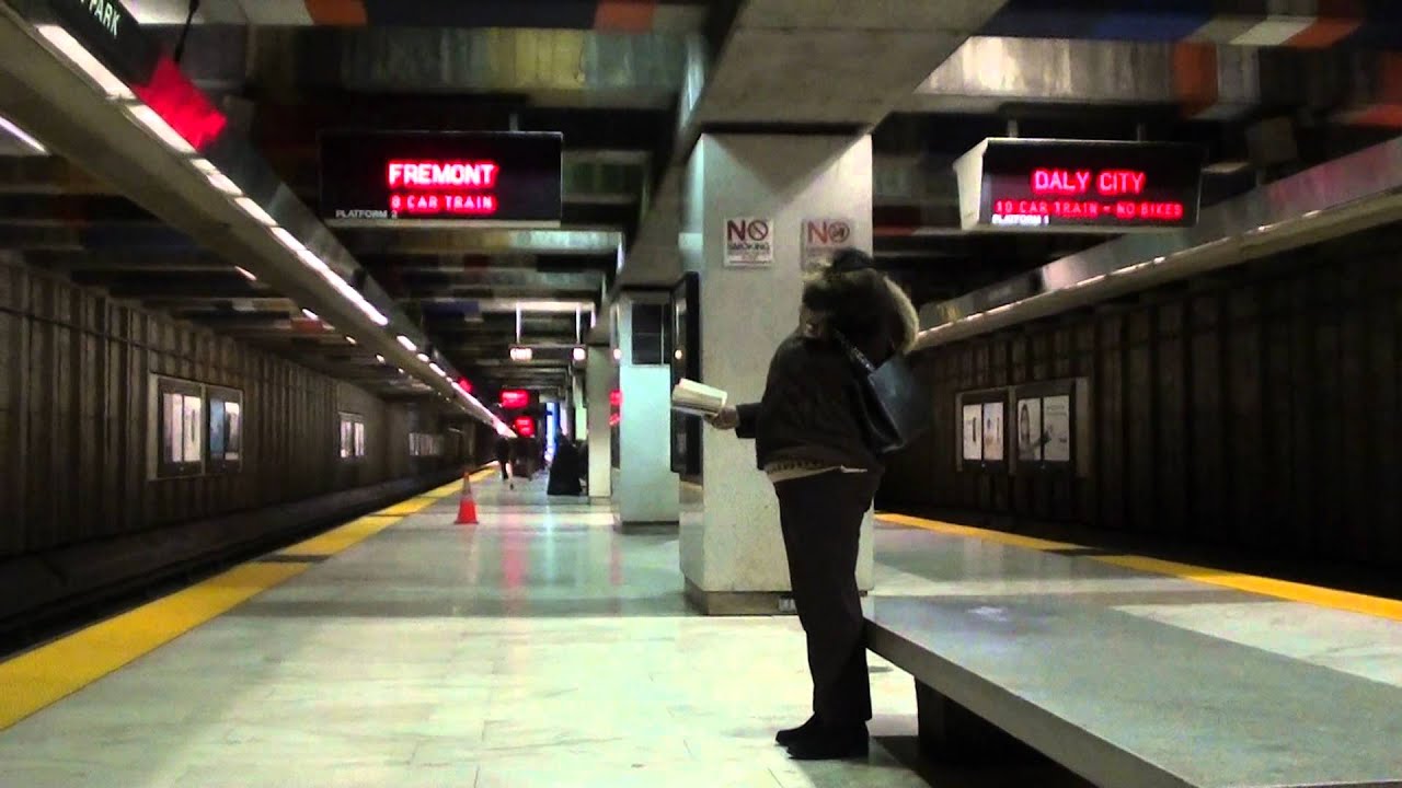 Fremont Train Arriving at Glen Park BART (HD) YouTube