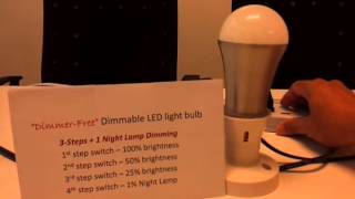 Dimmer free 4 steps dimming LED Light Bulb Wealth