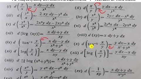 PG TRB EXAM/Differential Equations/Shortcut Techniques