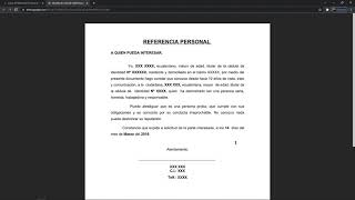 Carta de Referencia Personal en Word (Ejemplos). https://a.elyex.com/p08