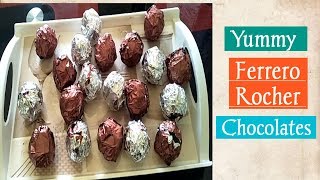 This video is about how to make ferrero rocher chocolates at home in
telugu do try recipe and like,share comment on my donot forget sub...