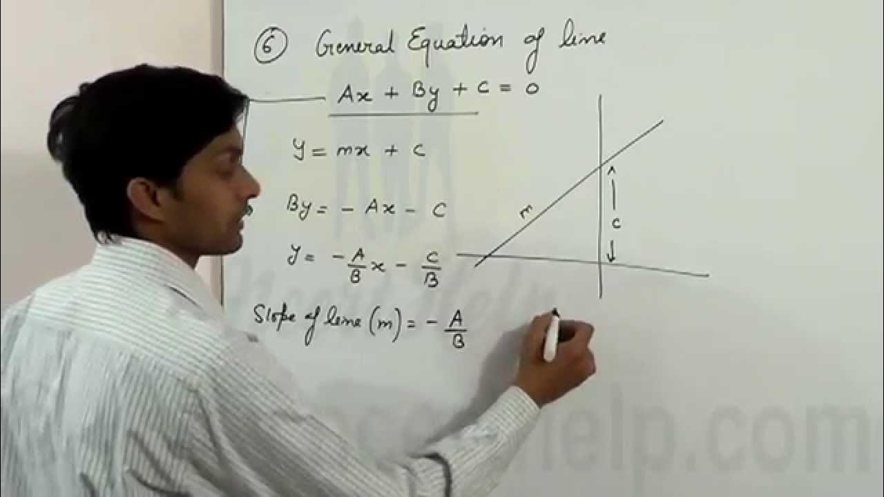 formula-of-general-linear-equation-ax-by-c-0-youtube
