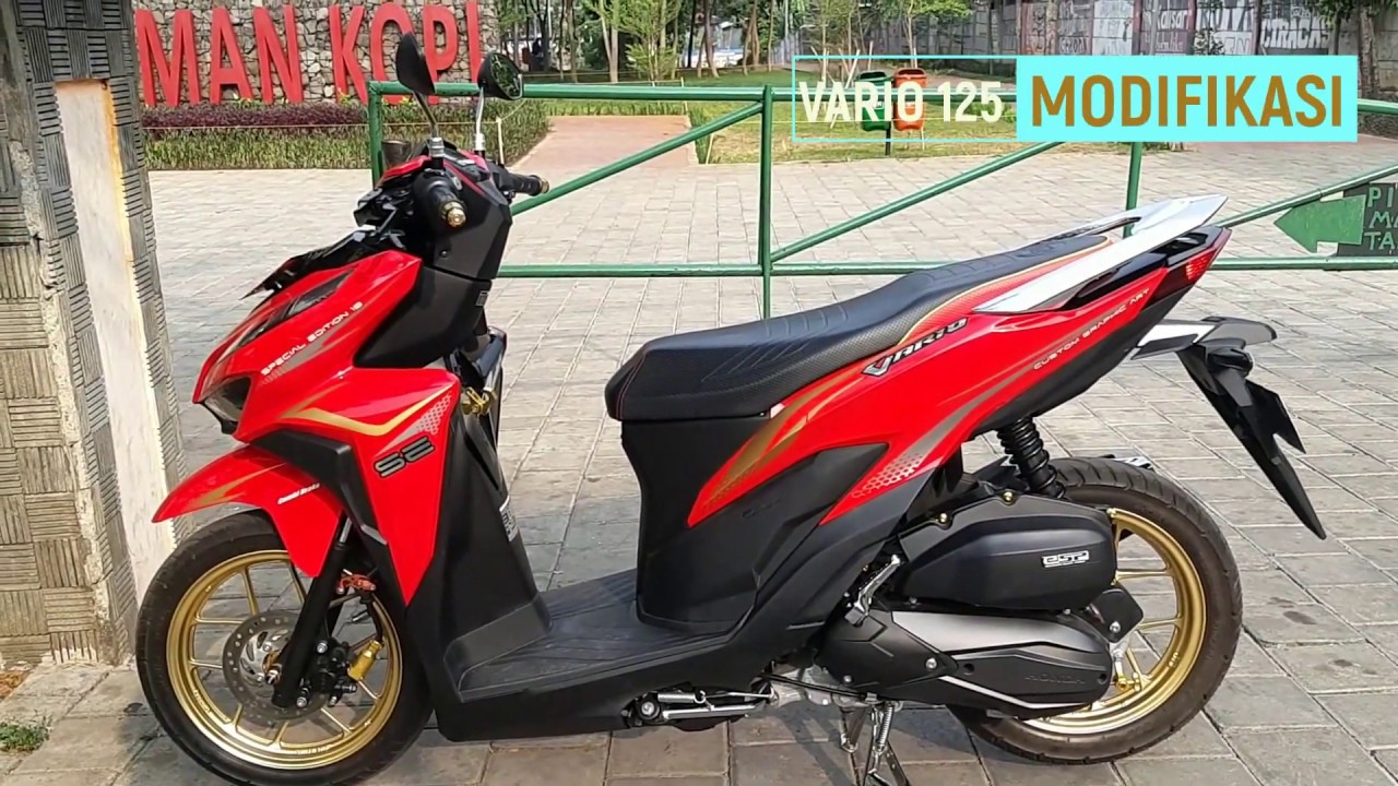  VARIO  125  RED 2020 MODIFIKASI  MINIMALIS DENGAN BUDGET 