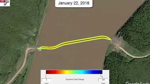 IceMap™ GPR | Ice bridge thickening on Google Earth