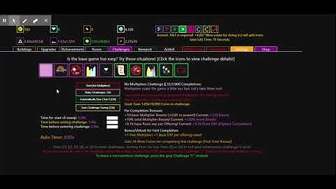 Synergism v2.0.0: The Challenge Automator