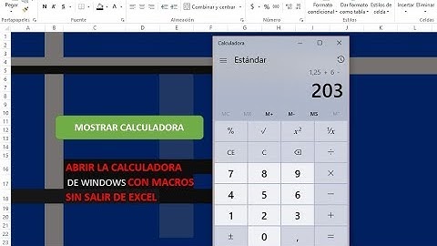 MACROS TIPS - Abrir la calculadora de Windows en Excel