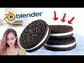 Blender tutorial - OREO на 4 минуты в реальном времени! Блендер для новичков уроки на русском