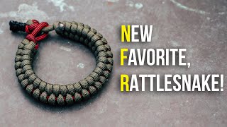My New Favorite Paracord Bracelet! Rattlesnake | Knot and Loop Style!