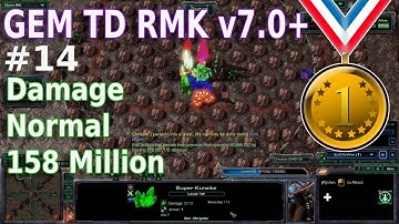StarCraft II | Gem TD RMK v7.0+ #14 | Damage - Normal - 158 Million [Replay]