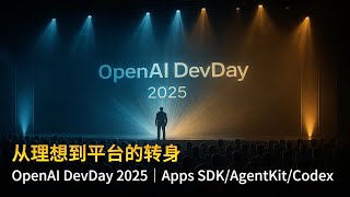 OpenAI DevDay 2025｜Apps SDK｜AgentKit｜Codex｜GPT-5 Pro｜AI从理想到平台的转身