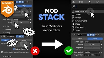 ModStack: Modifier Presets in Blender are Here
