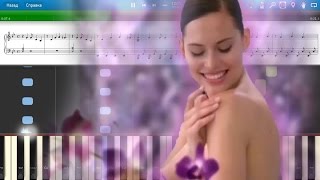 Реклама Palmolive - О Палмолив, мой нежный гель (на пианино Synthesia cover) Ноты и MIDI