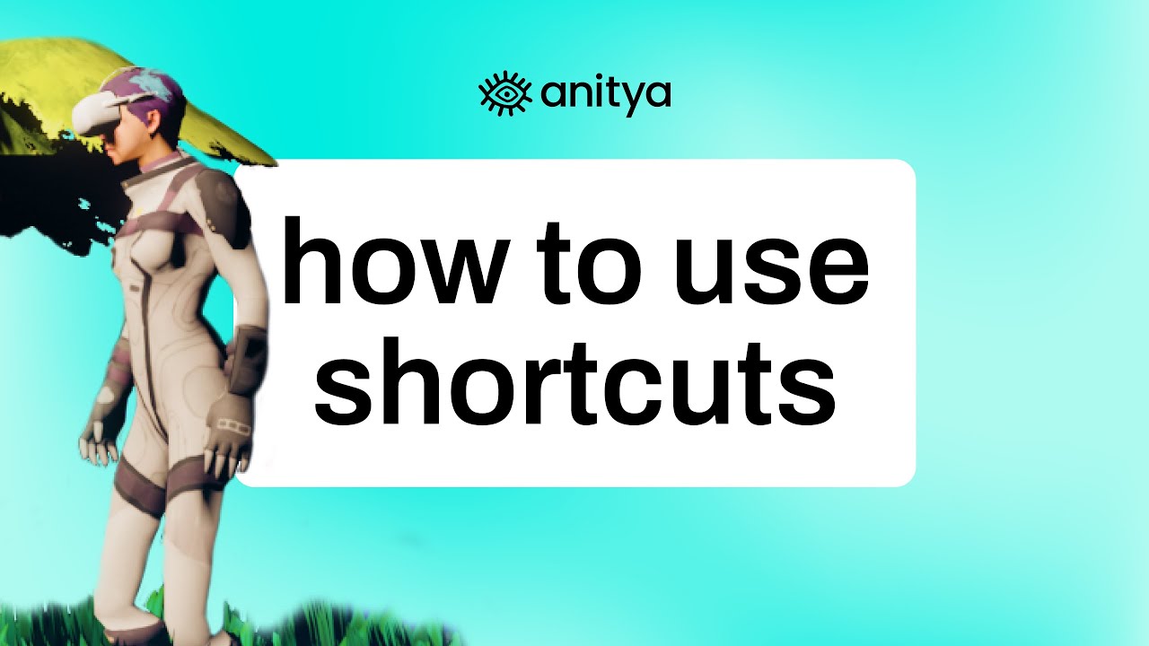 How to use shortcuts while building with anitya?