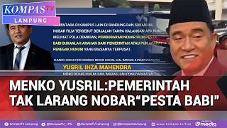 Menko Yusril: Pemerintah Tak Larang Bobar Film “Pesta Babi”