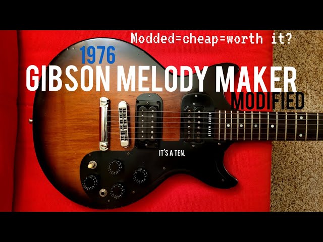 1976 Gibson Melody Maker MOD review! IT'S A 10. - YouTube