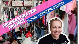 Procrastination Project Day | Sentimental Items + Clothing Declutter