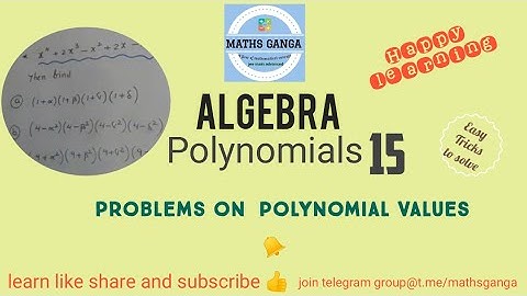 #mathsganga #jeemaths #polynomials Problems on relation between roots and polynomial Values