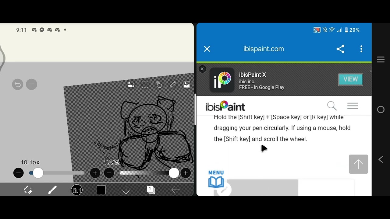 Testing ibispaint - YouTube