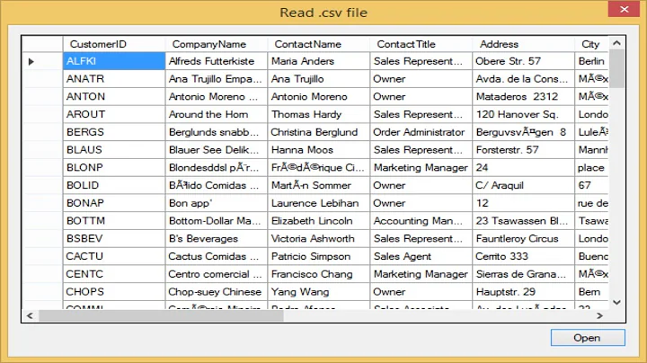 C# Tutorial - How to read .csv file | FoxLearn