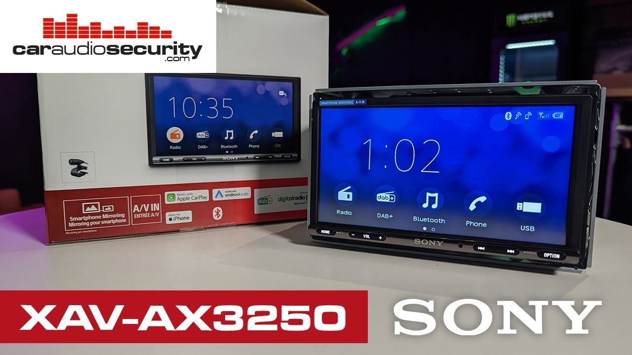 SONY XAV-AX3005DB RECEPTOR DE DAB CON PANTALLA DE 6.95'' PARA EL COCHE CON  BLUETOOTH APPLE CARPLAY Y ANDROID AUTO