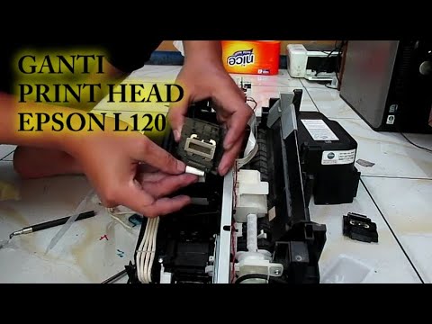 CARA GANTI HEAD PRINTER EPSON L120