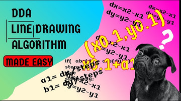 DDA Line Drawing Algorithm | illustrated tutorial