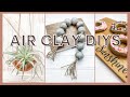 🌟 7 EASY Beginner Air Dry Clay Projects |  How To Make Stylish Home Decor