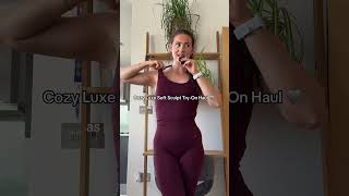 The Softest Gymshark Collection Yet Cozy Luxe Soft Sculpt Try-On Gymshark Anon10