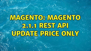 Magento: Magento 2.1.1 Rest API Update price only